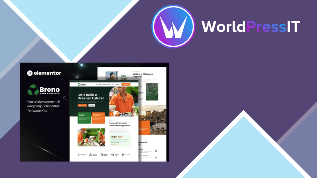Breno – Waste Management and Recycling Elementor Template Kits