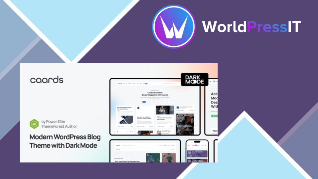 Caards - Modern Blog and Magazine WordPress Theme