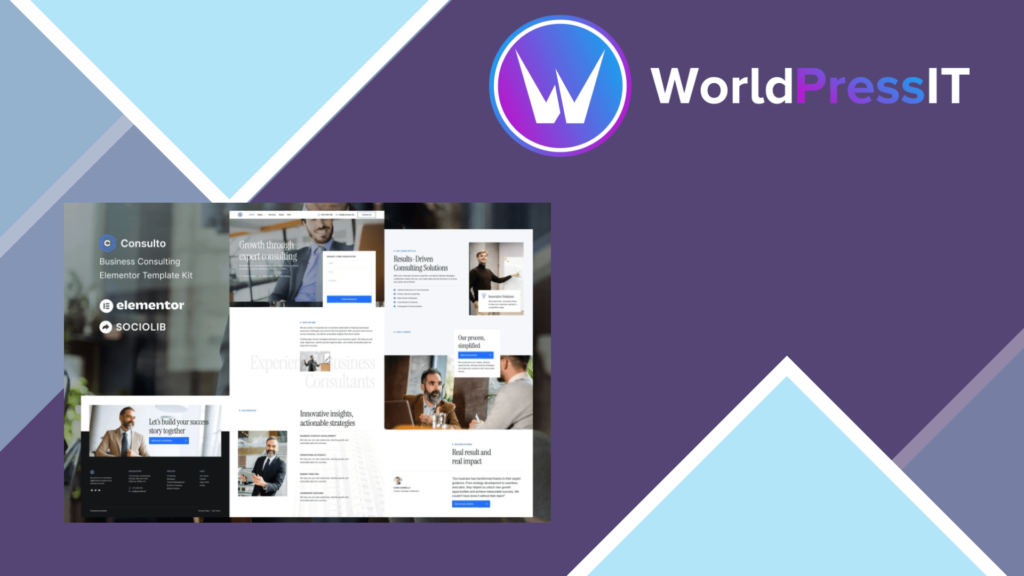 Consulto – Business Consulting and Coaching Elementor Template Kit