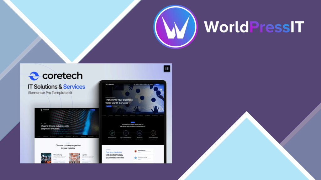 Coretech – IT Solutions and Services Elementor Pro Template Kit