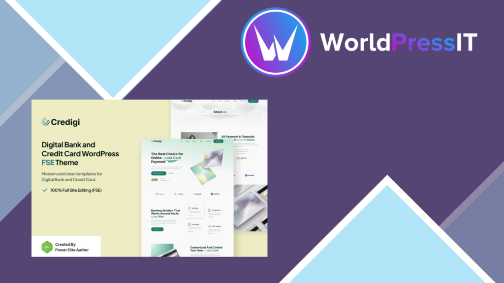 Credigi – Digital Bank and Credit Card WP Theme
