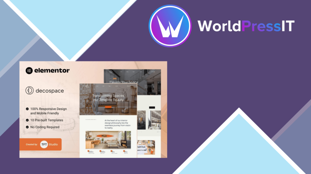 Decospace – Sleek Home Decor Elementor Template Kit