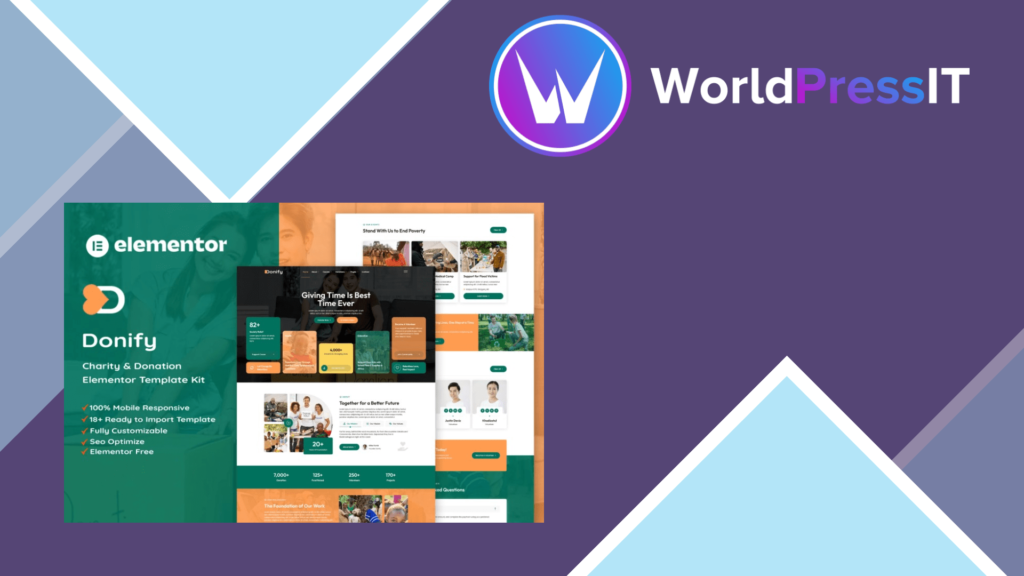 Donify – Charity and Donation Elementor Template Kit