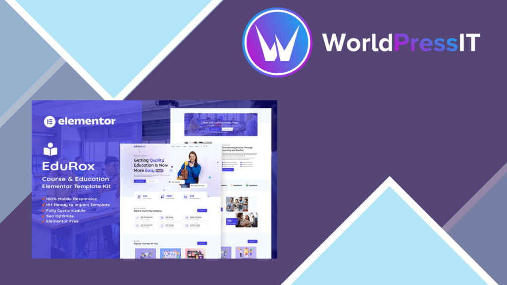 EduRox – Online Course and Education Elementor Pro Template Kit