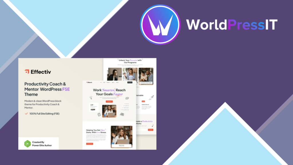Effectiv – Productivity Coach and Mentor WP Theme