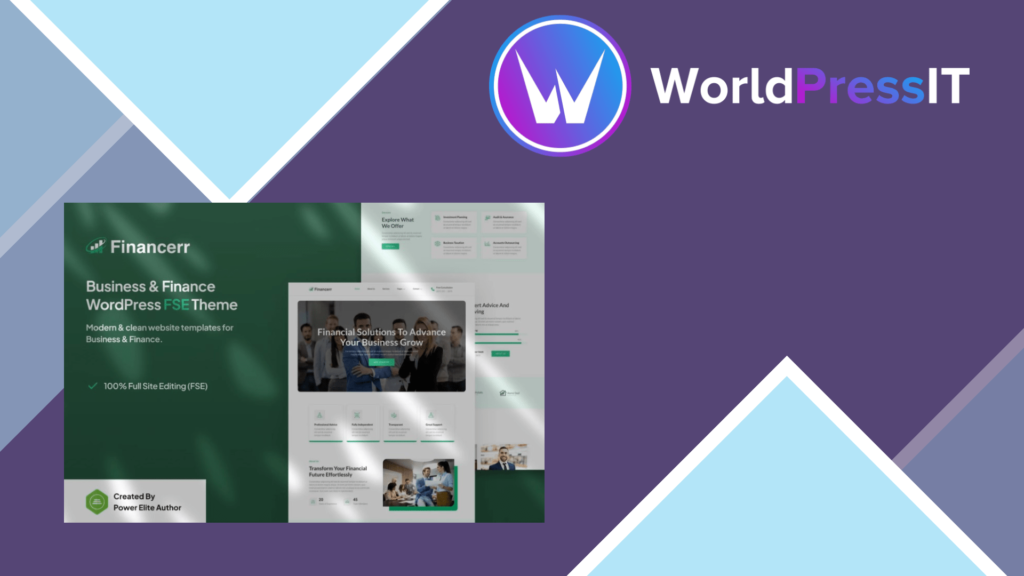 Financerr – Business and Finance FSE WordPress Theme