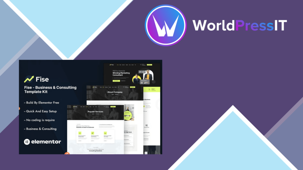 Fise – Business and Consulting Elementor Template Kit