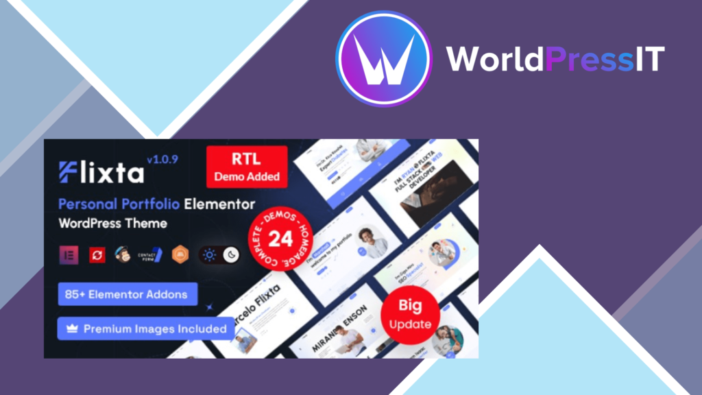 Flixta - Personal Portfolio WordPress Theme