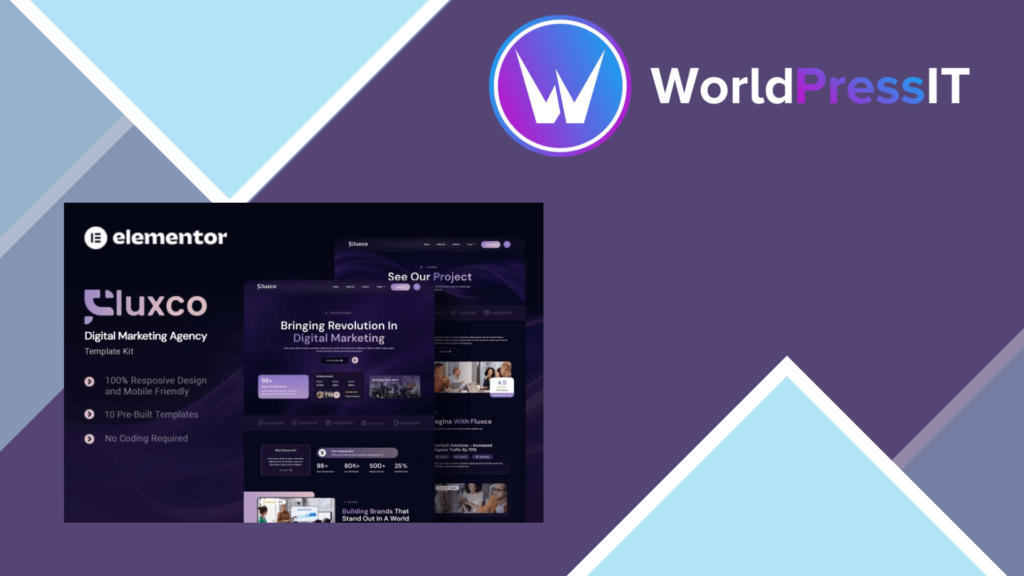 Fluxco – Digital Marketing Agency Elementor Template Kit