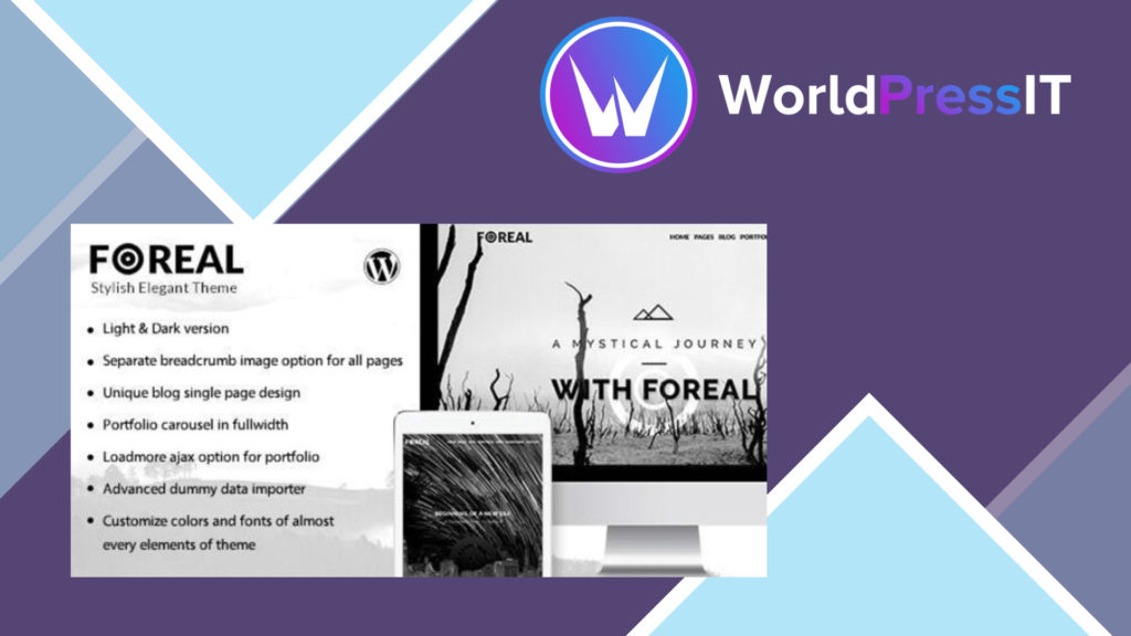 Foreal - Director, Writer WordPress Theme