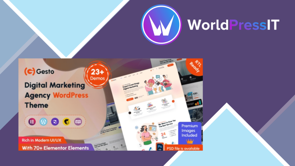 Gesto - Digital Marketing Agency WordPress Theme