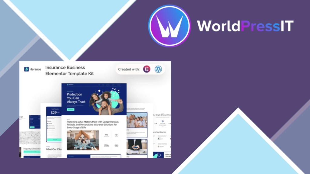 Herance – Insurance Company Elementor Template Kit