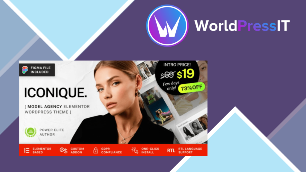 Iconique - Fashion Model Agency WordPress Theme