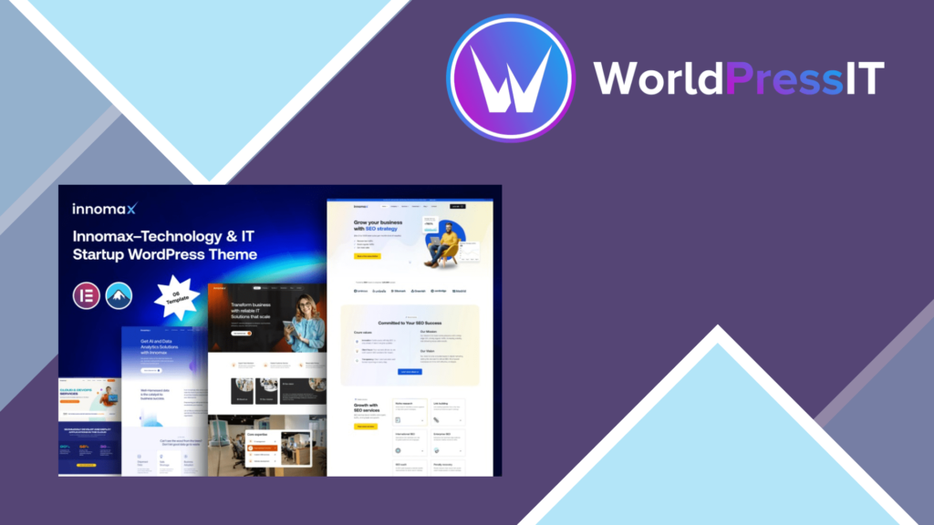 Innomax – Technology and IT Startup WordPress Theme