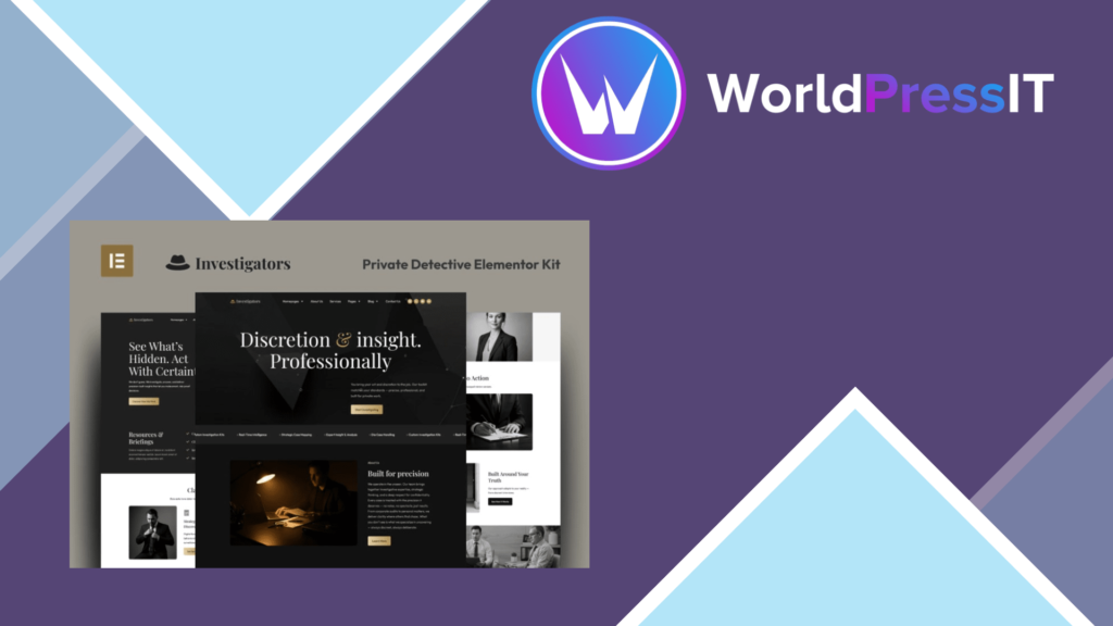 Investigators – Private Detective Elementor Pro Template Kit