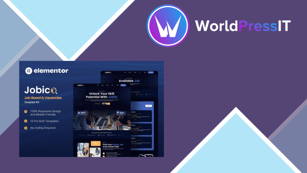Jobico – Job Board and Vacancies Elementor Template Kit