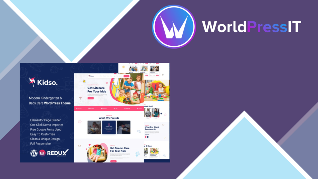 Kidso – Modern Kindergarten WordPress Theme