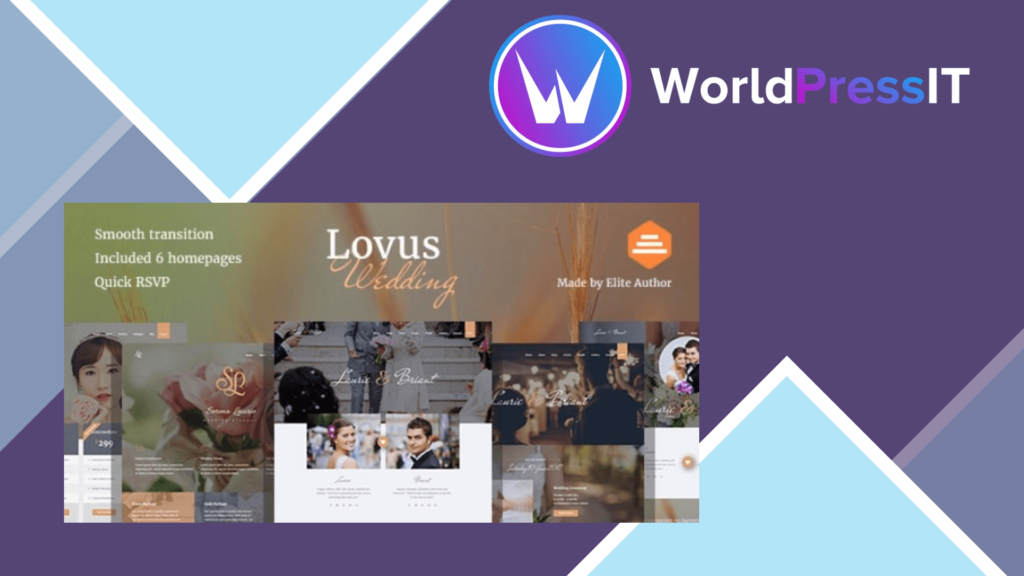 Lovus - Wedding Planner WordPress Theme