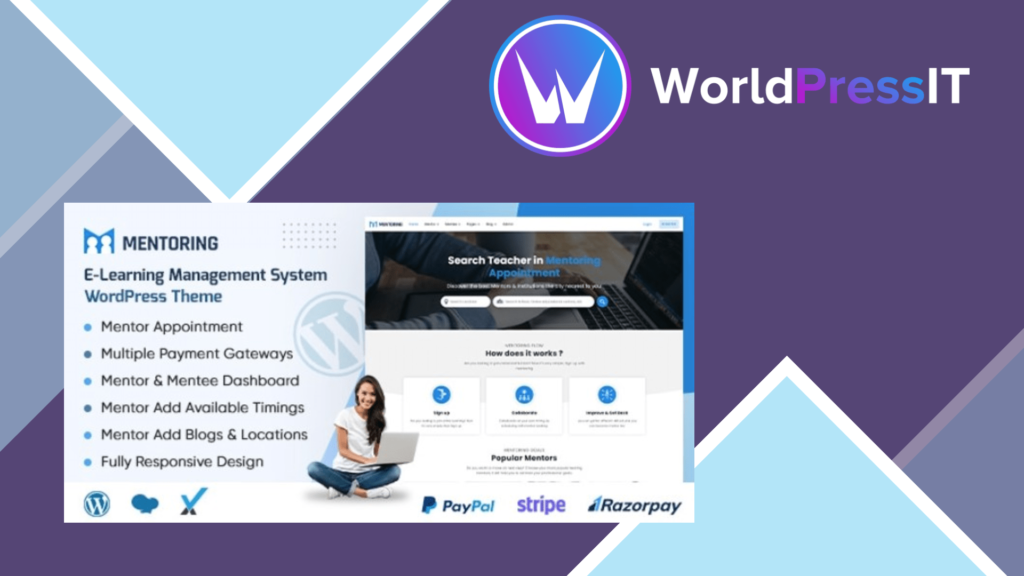 Mentoring - elearning, Learning Management System and Education WordPress Theme