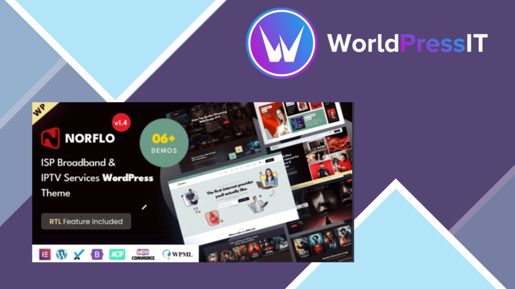 Norflo - ISP and IPTV Services Elementor WordPress Theme