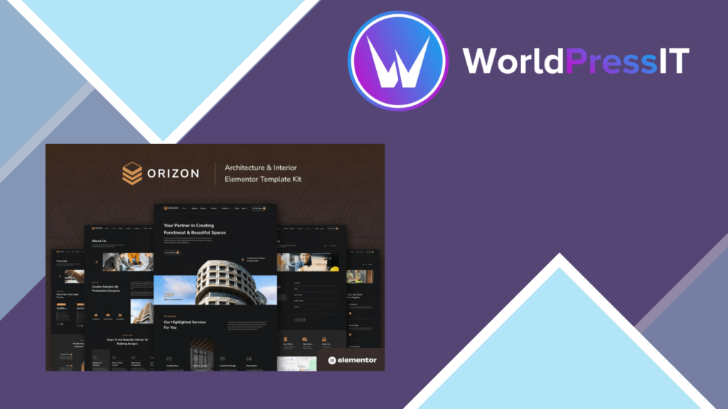 Orizon – Architecture and Interior Design Elementor Template Kit