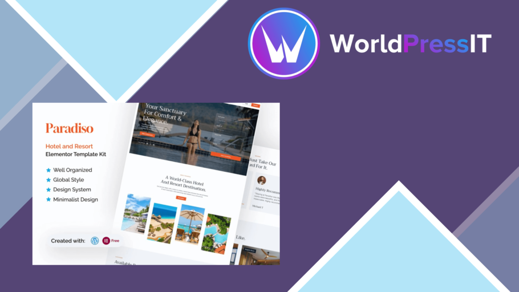 Paradiso – Hotel and Resort Elementor Template Kit