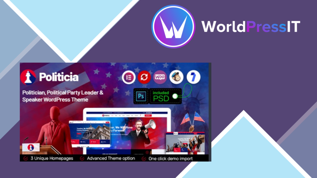 Politicia - Politician and Speaker WordPress Theme