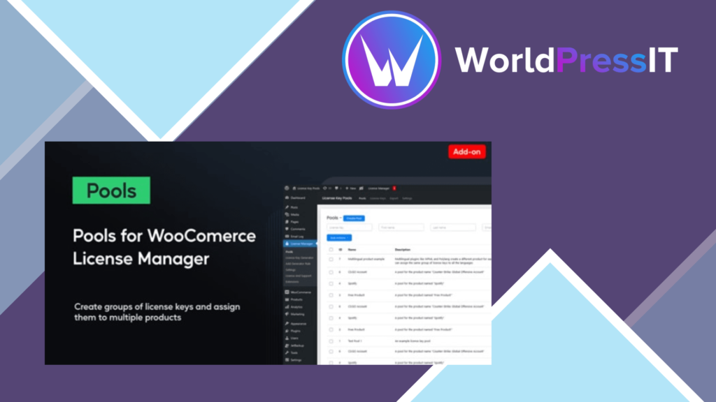 Pools For WooCommerce License Manager