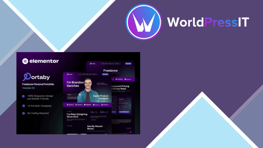 Portaby – Freelancer Personal Portofolio Elementor Template Kit