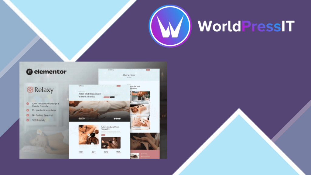 Relaxy – Spa and Wellness Elementor Template Kit