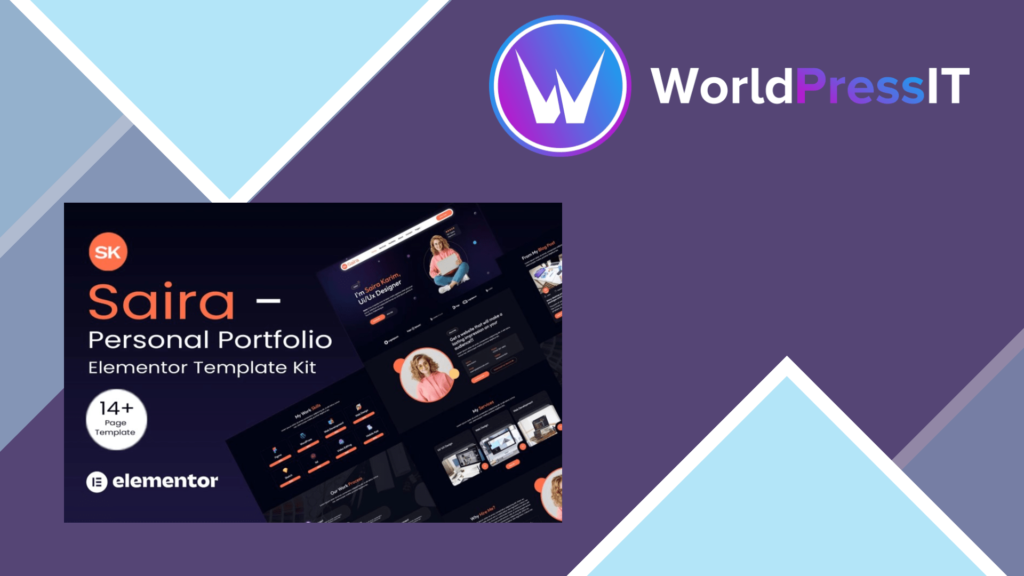 Saira – Personal Portfolio Elementor Template Kit