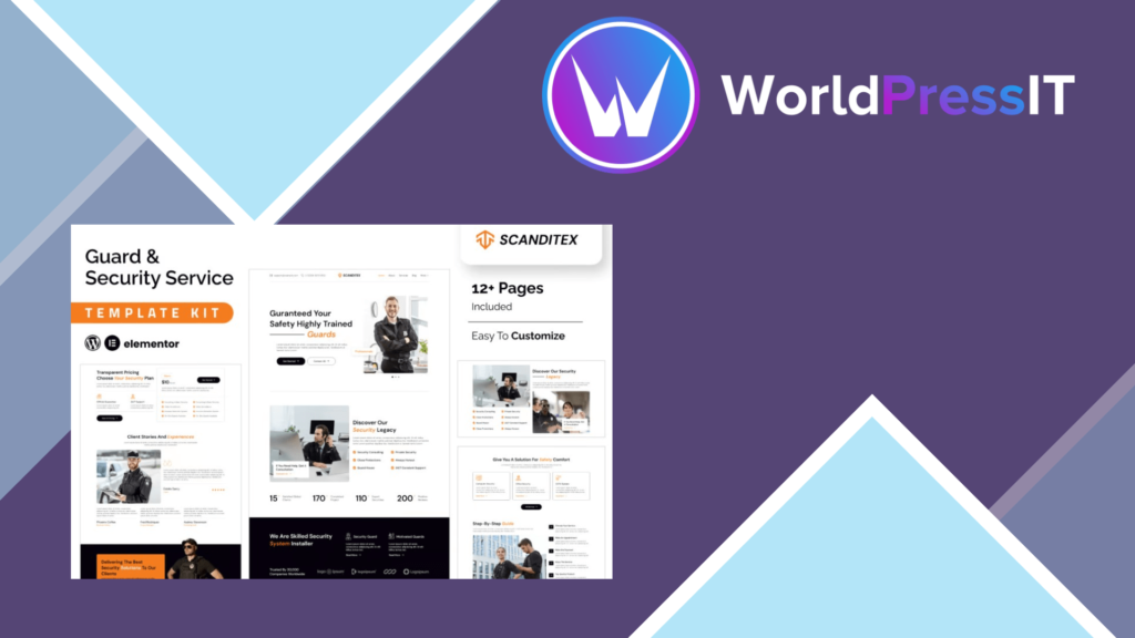 Scanditex – Security Agency and Bodyguard Elementor Template Kit
