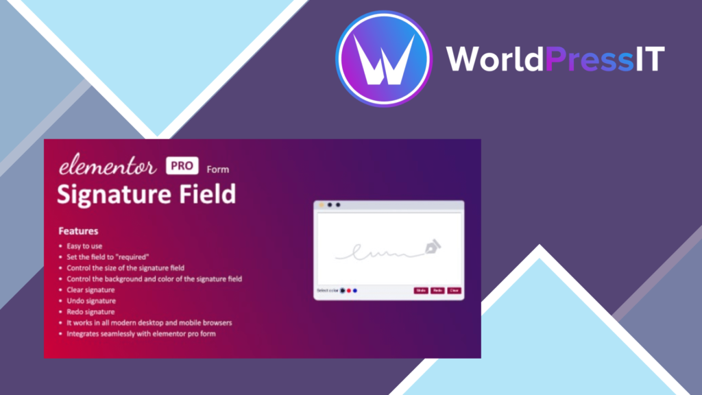 Signature Field for Elementor