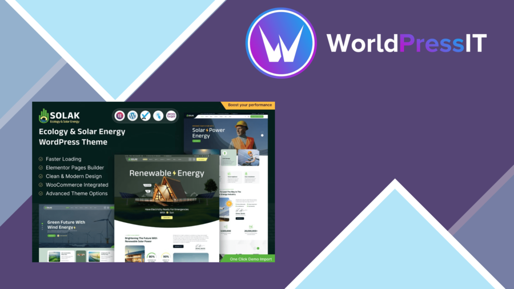 Solak – Ecology and Solar Energy WordPress Theme