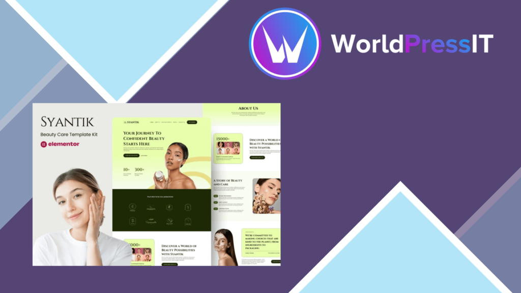 Syantik – Beauty Product Elementor Template Kit
