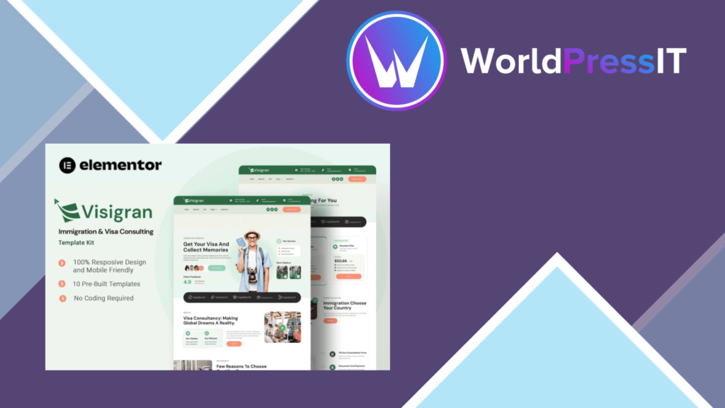 Visigran – Immigration and Visa Consulting Elementor Template Kit