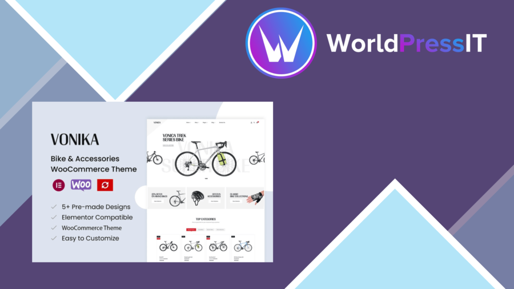 Vonica – Bike and Accessories WooCommerce Theme