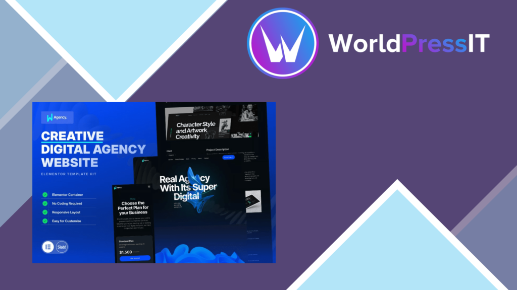 WAgency – Creative Digital Agency Elementor Template Kit