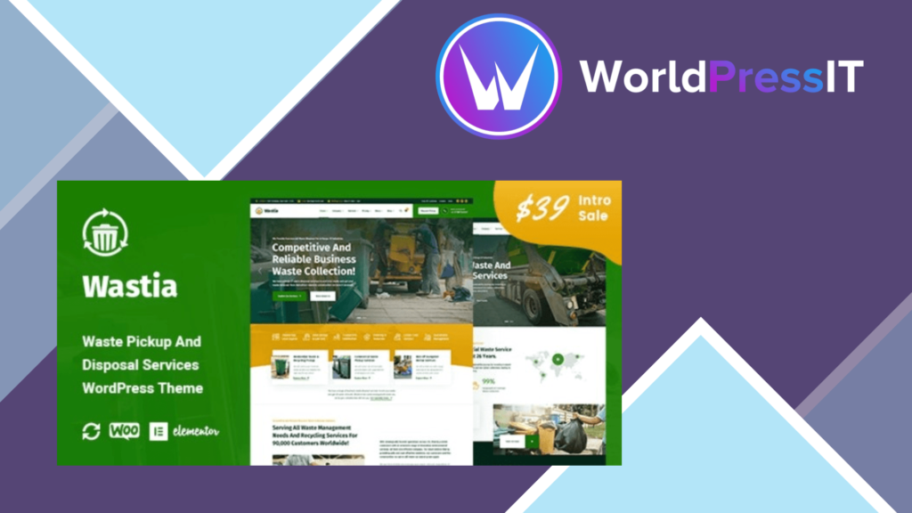 Wastia - Waste Pickup And Disposal Services WordPress Theme