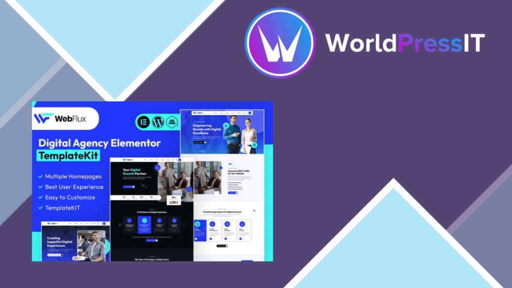 WebFlux – Digital Agency Elementor Template Kit