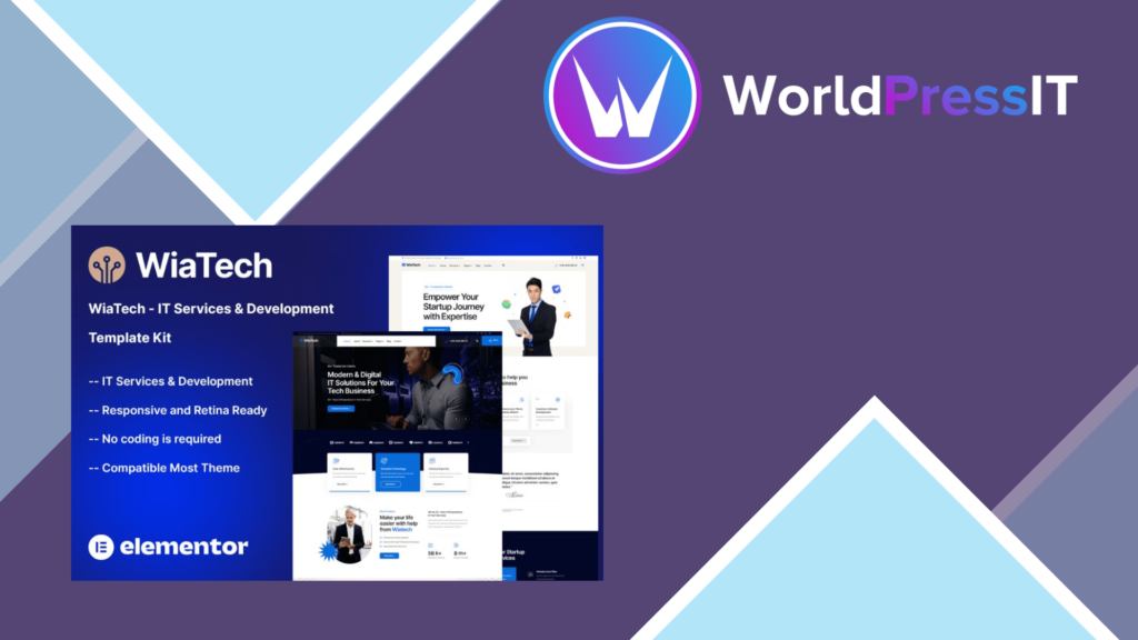 WiaTech – IT Services and Development Elementor Template Kit
