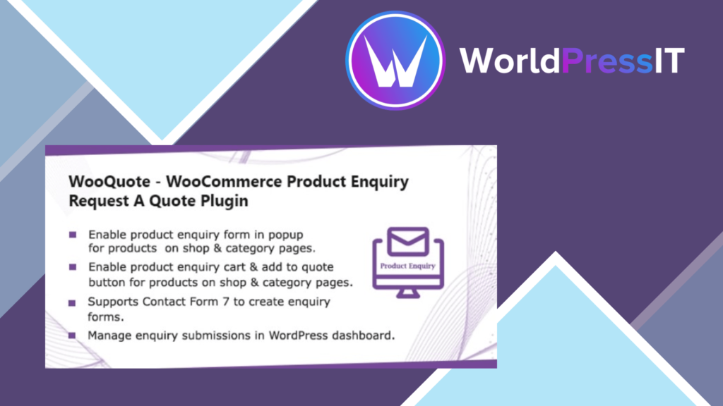 WooQuote - WooCommerce Product Enquiry and Request A Quote Plugin