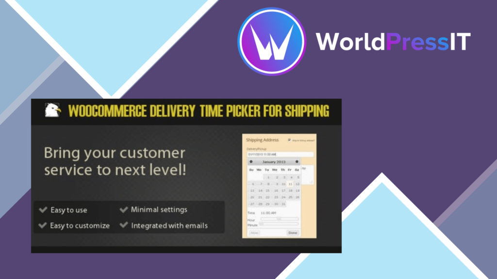 Woocommerce Delivery Time Picker for Shipping