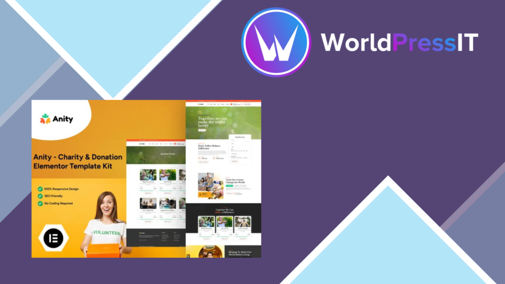 Anity – Charity and Donation Elementor Template Kit