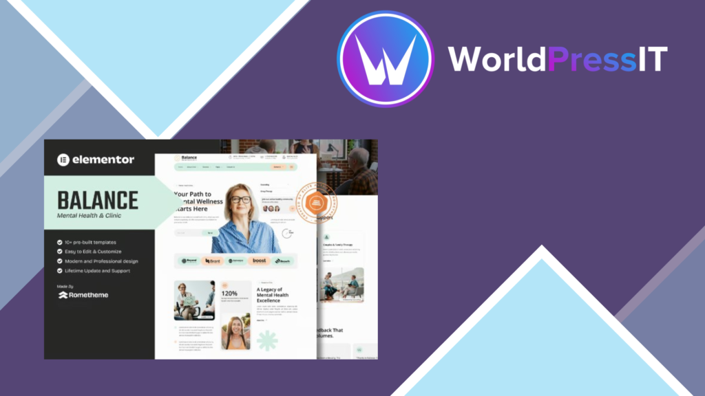 Balance – Mental Health Clinic Elementor Template Kit