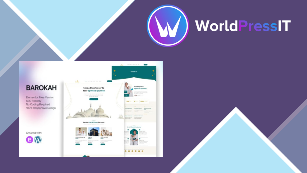 Barokah – Hajj and Umrah Tour Travel Elementor Template Kit