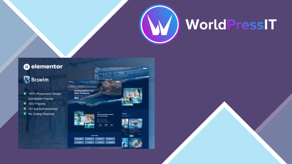 Beswim – Swimming Courses and Training Elementor Pro Template Kit