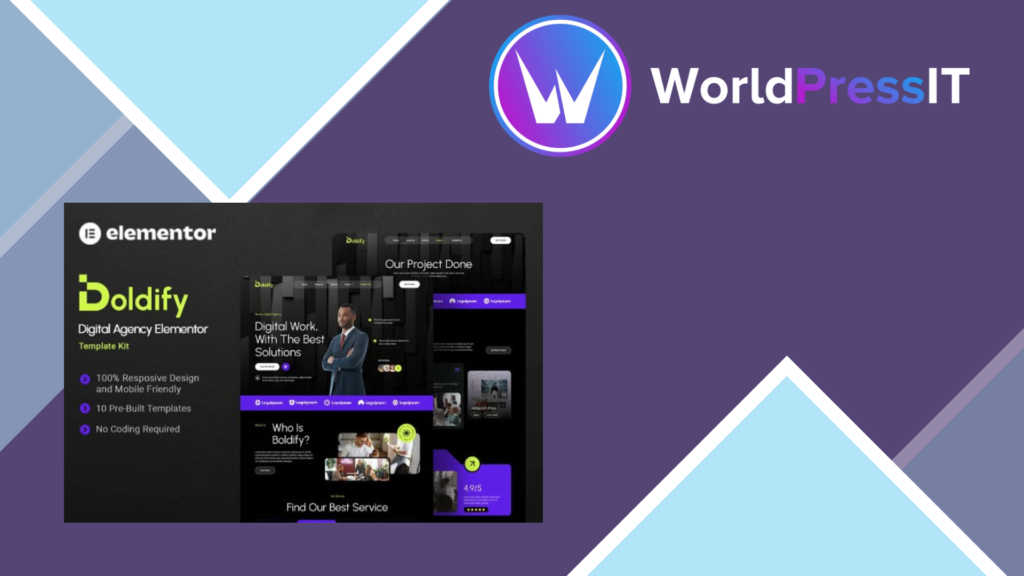 Boldify – Digital Agency Elementor Template Kit
