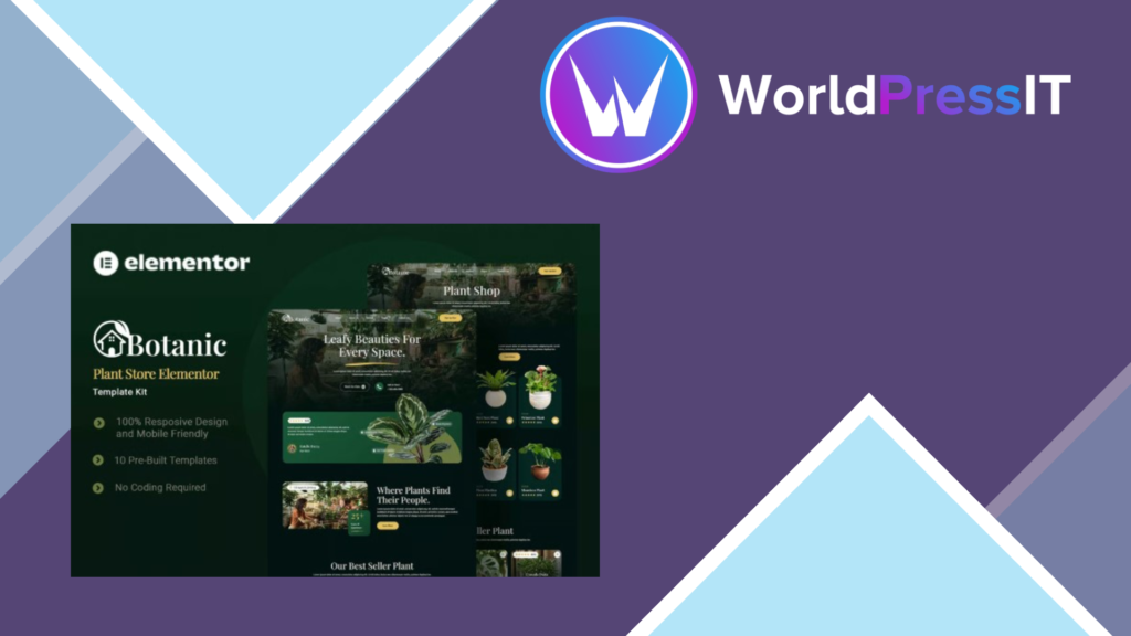 Botanic – Plant Store Elementor Template Kit