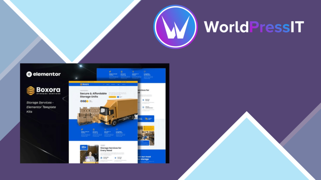 Boxora – Storage Service Elementor Template Kit